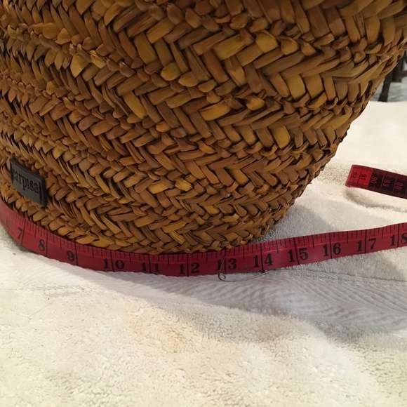 Carpisa Straw Leopard Lined Summer Bag - Picture 7 of 15